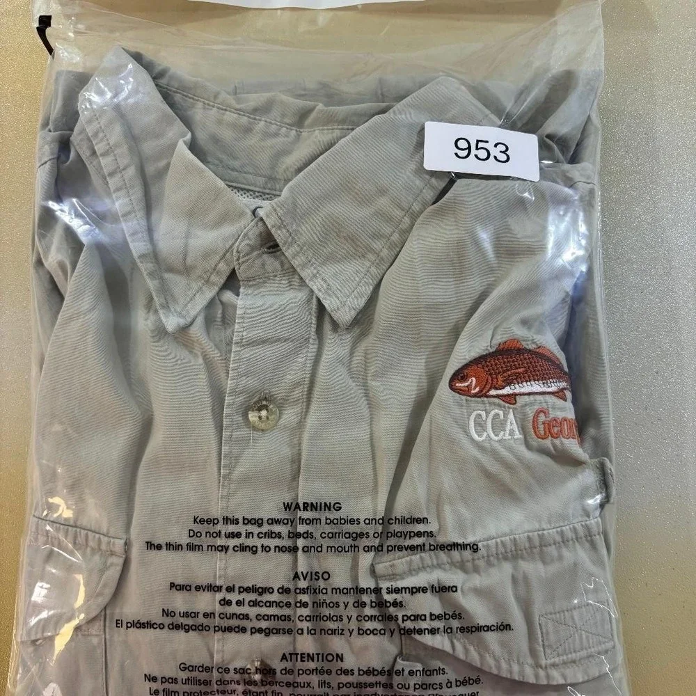 Columbia‎ Performance Fishing Gear Shirt CCA Georgia Vented Men's Size XL